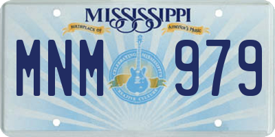 MS license plate MNM979