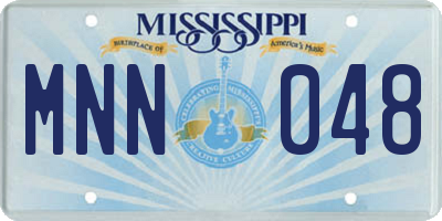 MS license plate MNN048