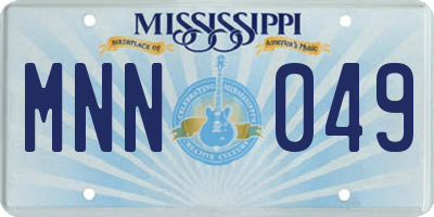 MS license plate MNN049