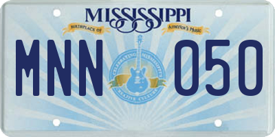 MS license plate MNN050