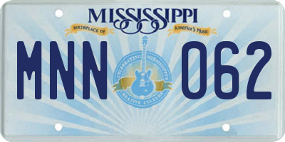 MS license plate MNN062