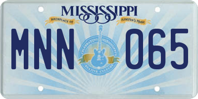 MS license plate MNN065