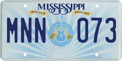 MS license plate MNN073
