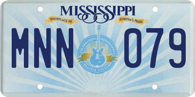 MS license plate MNN079