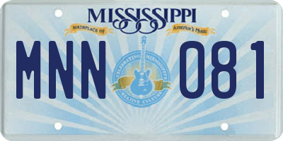 MS license plate MNN081