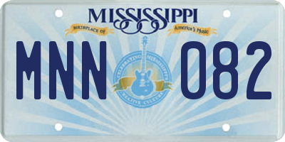 MS license plate MNN082