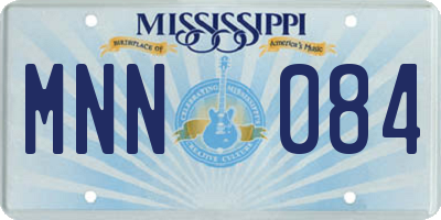 MS license plate MNN084