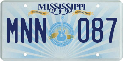 MS license plate MNN087