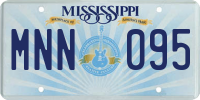 MS license plate MNN095