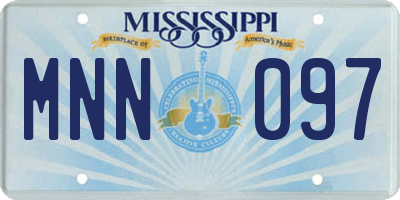 MS license plate MNN097