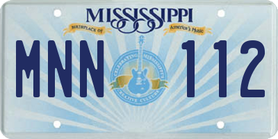 MS license plate MNN112