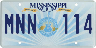 MS license plate MNN114
