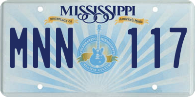 MS license plate MNN117