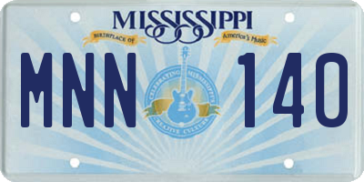 MS license plate MNN140