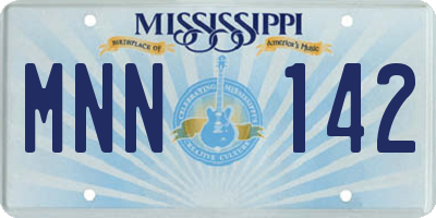 MS license plate MNN142