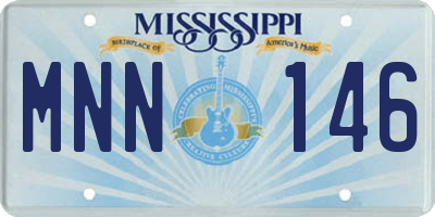 MS license plate MNN146