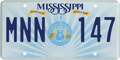 MS license plate MNN147