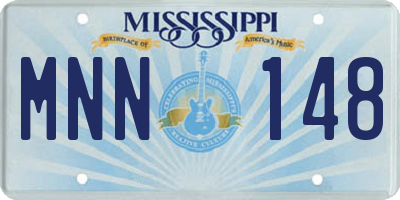 MS license plate MNN148