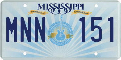 MS license plate MNN151