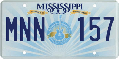 MS license plate MNN157