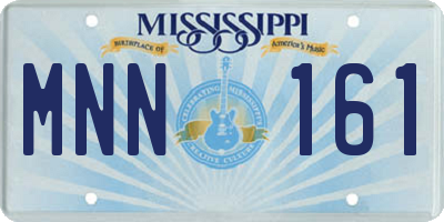 MS license plate MNN161