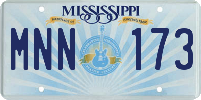 MS license plate MNN173