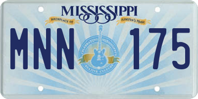 MS license plate MNN175