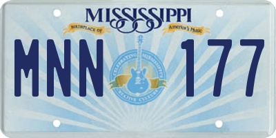 MS license plate MNN177