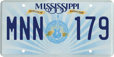 MS license plate MNN179