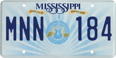 MS license plate MNN184
