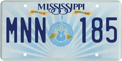 MS license plate MNN185