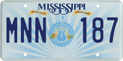 MS license plate MNN187