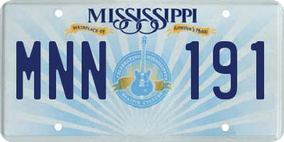 MS license plate MNN191