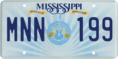 MS license plate MNN199