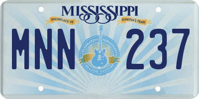 MS license plate MNN237