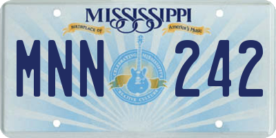 MS license plate MNN242
