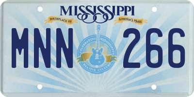 MS license plate MNN266