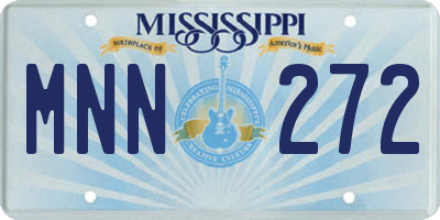 MS license plate MNN272
