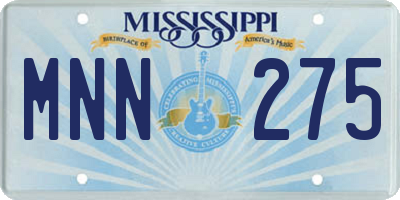 MS license plate MNN275