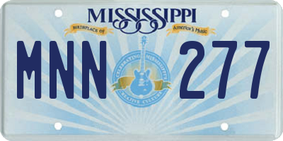 MS license plate MNN277