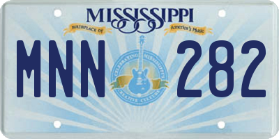 MS license plate MNN282