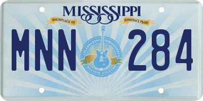 MS license plate MNN284