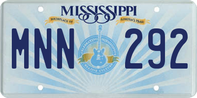 MS license plate MNN292