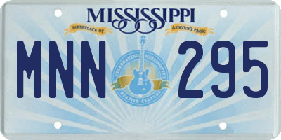 MS license plate MNN295