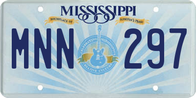 MS license plate MNN297