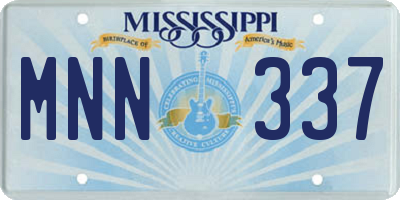 MS license plate MNN337