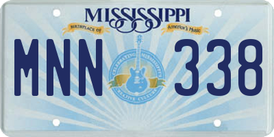 MS license plate MNN338