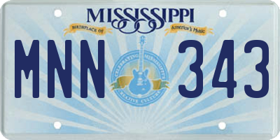 MS license plate MNN343