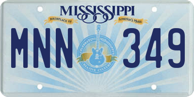 MS license plate MNN349