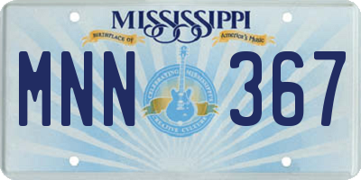 MS license plate MNN367
